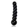 Szklane dildo koraliki czarne 17 cm